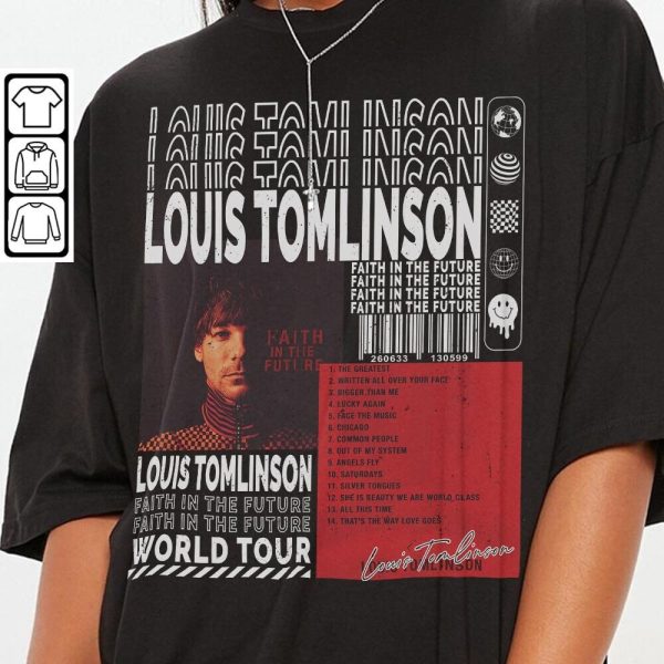 Louis Tomlinson Music Shirt Faith In The Future Tour 2023 Tee Gift For Fan