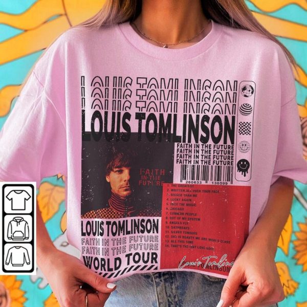 Louis Tomlinson Music Shirt Faith In The Future Tour 2023 Tee Gift For Fan