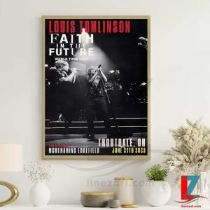 Louis Tomlinson Faith In The Future World Tour 2023 Poster Canvas