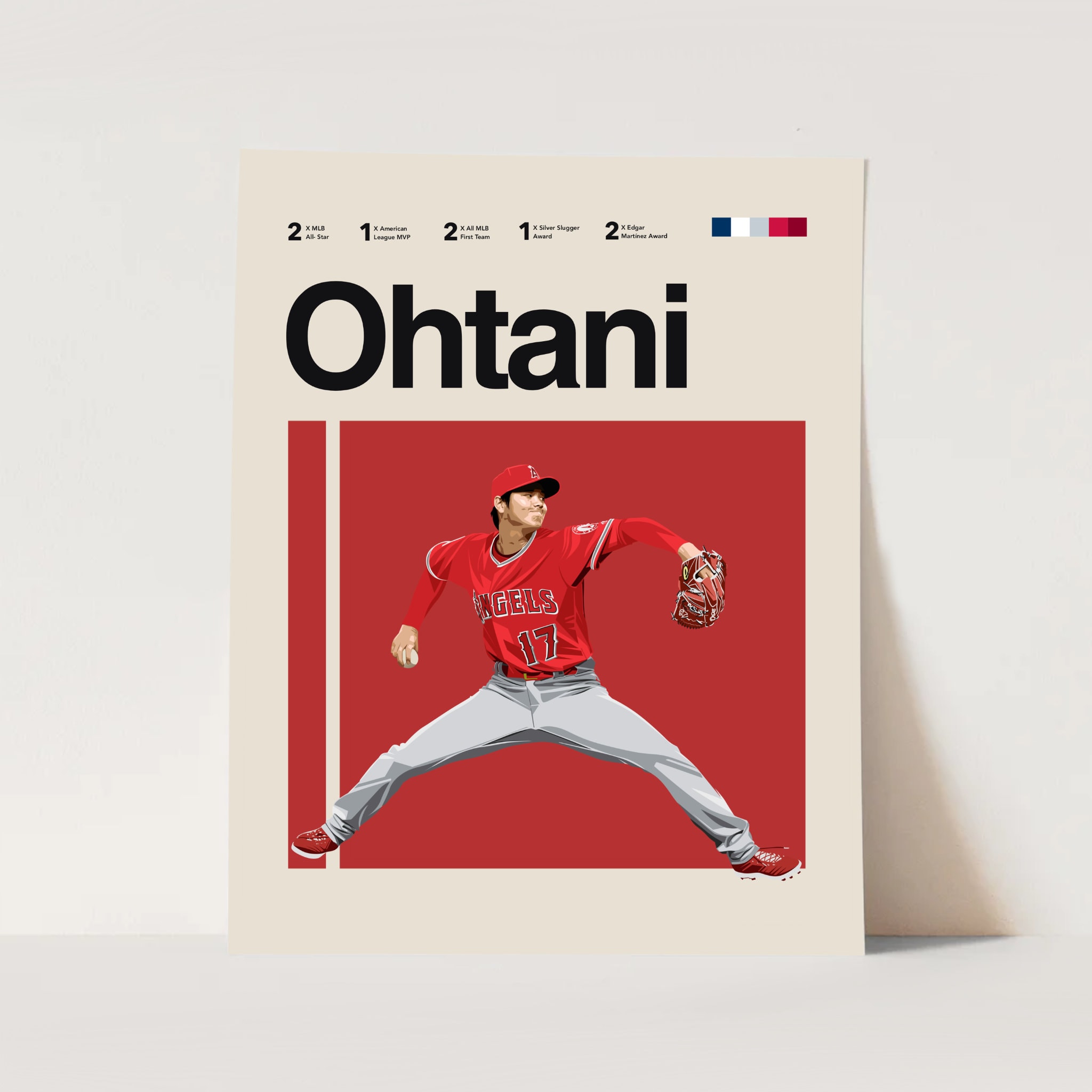 Shohei Ohtani Los Angeles Angels canvas, Shohei Ohtani wall art