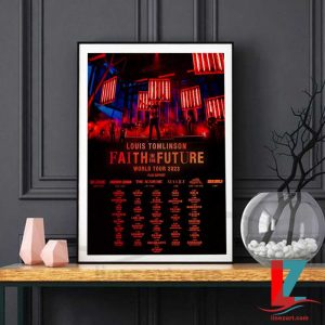 Louis Tomlinson Faith In The Future Setlist Poster Canvas