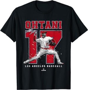 Number And Portrait Shohei Ohtani Los Angeles T-Shirt