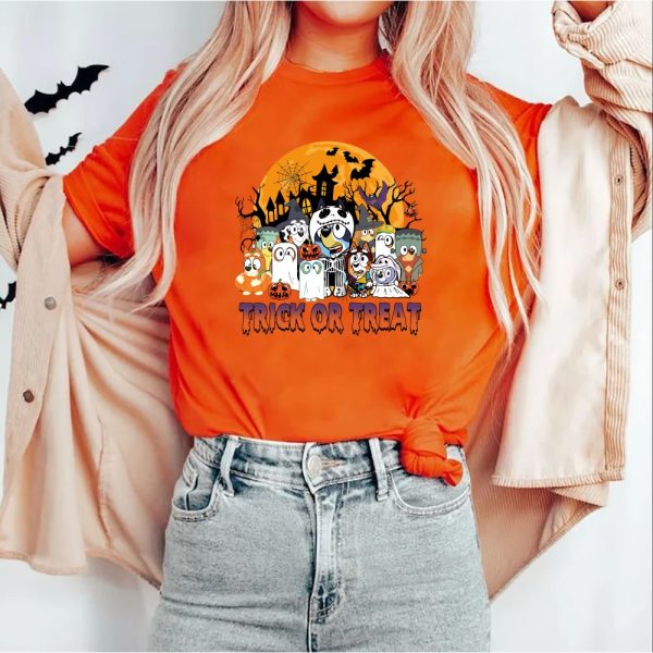 Bluey Trick Or Treat Cute Halloween Sweatshirt