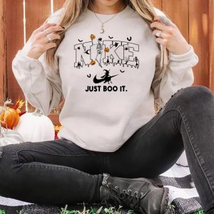 Halloween Skeleton Pumpkin Witch Just Boo It Shirt