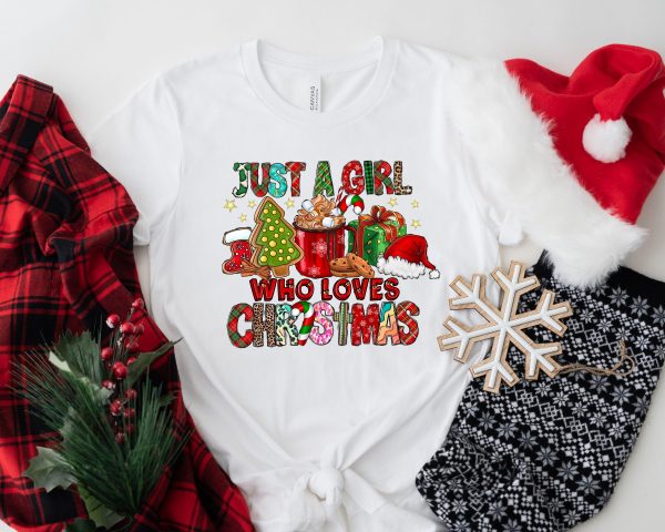 Just A Girl Who Loves Christmas Sweatshirt