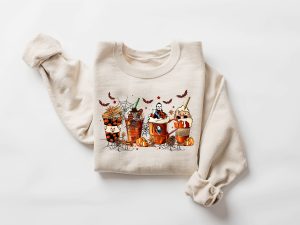 Halloween Horror Movie Character Coffee Cups Sweatshirt