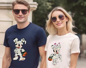 Matching Halloween Mickey and Minnie Disney Couple Sweatshirt