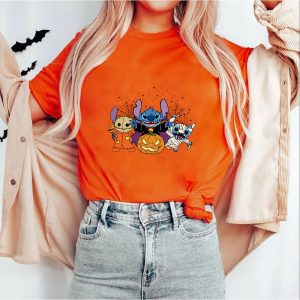 Vintage Disney Stitch Halloween Sweatshirt Scream Horror Movie Character