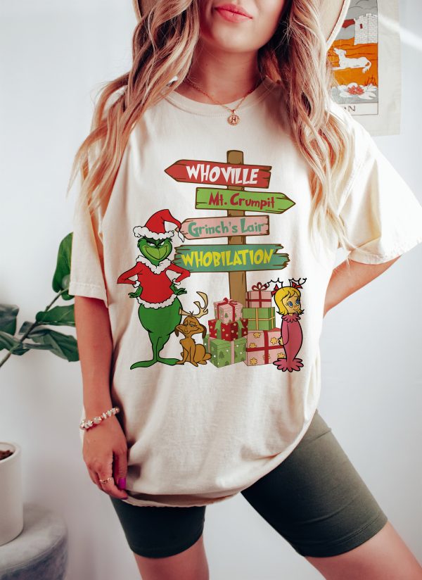 The Grinch Layered Whoville Mr Crumpit Grinch’s Lair Whobilation Christmas Sweatshirt