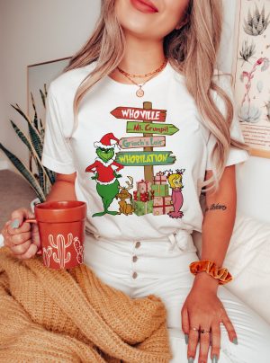 The Grinch Layered Whoville Mr Crumpit, Grinch's Lair Whobilation Christmas Sweatshirt