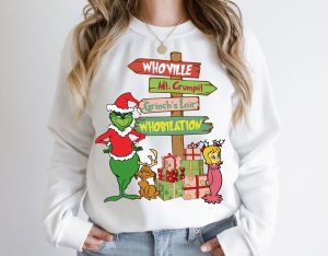 The Grinch Layered Whoville Mr Crumpit, Grinch's Lair Whobilation Christmas Sweatshirt