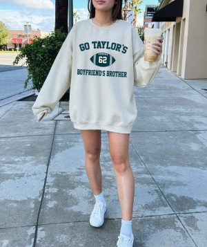 Go Taylor's Boyfriend's Brother Crewneck, Jason Kelce Sweatshirt, Game Day Sweatshirt, Philadelphia Football Sweatshirt, Football Fan Gifts