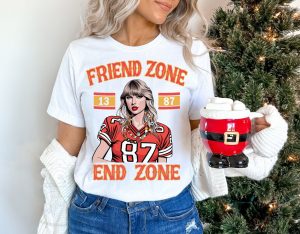 Swift Kelce Jersey Shirt, Travis Kelce and Swift Kansas City Chiefs Jersey Shirt, KC Chiefs Swift Jersey Shirt, Friend Zone End Zone Shirt