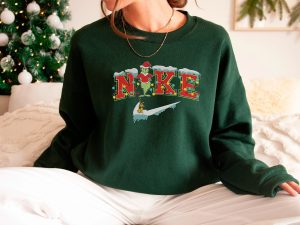 The Grinch Embroidered Sweatshirt, Vintage Grinch Snowman Christmas Embroidered Sweatshirt, Grinch Christmas Gift Ideas, Grinch Shirt