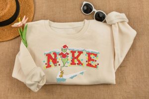 The Grinch Embroidered Sweatshirt, Vintage Grinch Snowman Christmas Embroidered Sweatshirt, Grinch Christmas Gift Ideas, Grinch Shirt