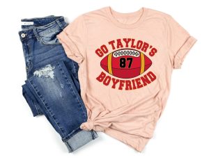 Funny Football Fan Shirt, Taylor and Travis KC Football Tee 2023, go taylor's boyfriend sweatshirt for football season kancas city