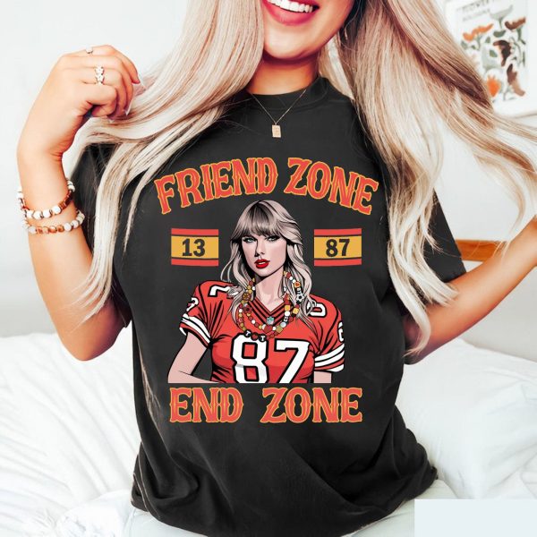 Swift Kelce Jersey Shirt Travis And Kansas City Chiefs KC Friend Zone End