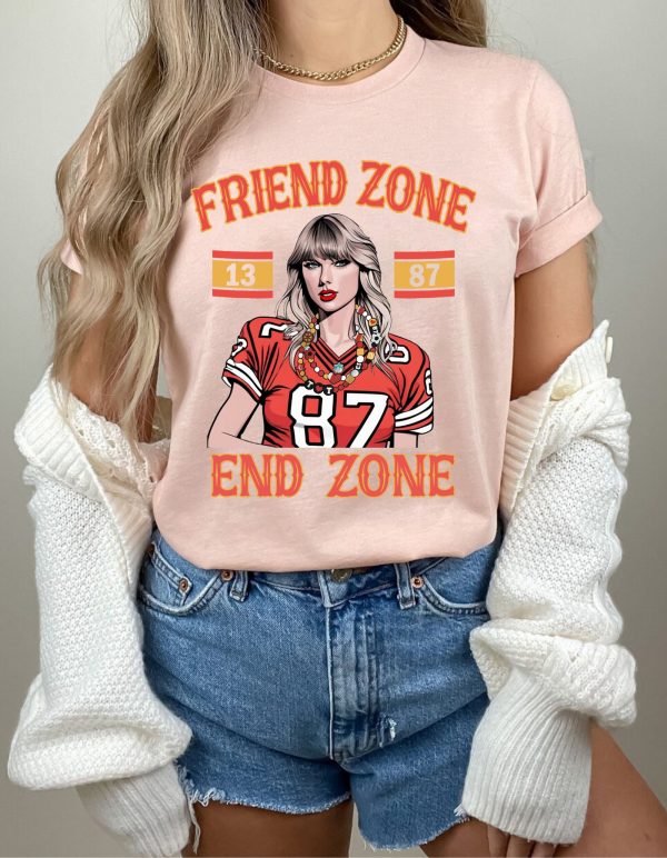 Swift Kelce Jersey Shirt Travis And Kansas City Chiefs KC Friend Zone End