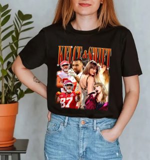 Vintage 90s Style Taylor Swiftie Travis Kelce Eras Tour Shirt, Swiftie Tour 2023 T-Shirt, Music Country Tees, TS Swiftie Concert sweatshirt