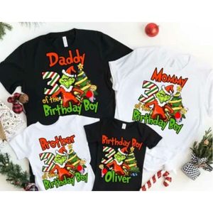 Personalized Grinch Birthday Shirt