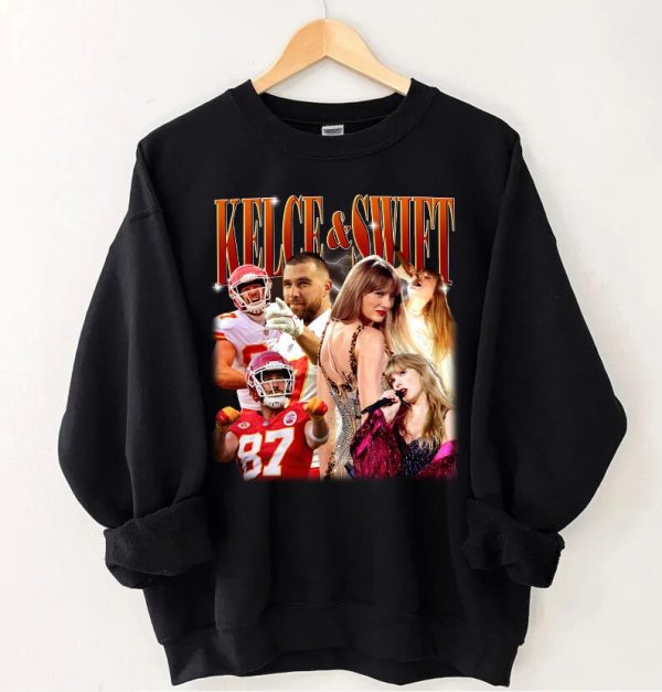 Vintage 90s Style Taylor Swiftie Travis Kelce Eras Tour Shirt 2023 T-Shirt Music Country Tees TS Concert Sweatshirt