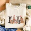 Classic Rudolph And Clarice Reindeer Embroidered Sweatshirt Hoodie T-Shirt