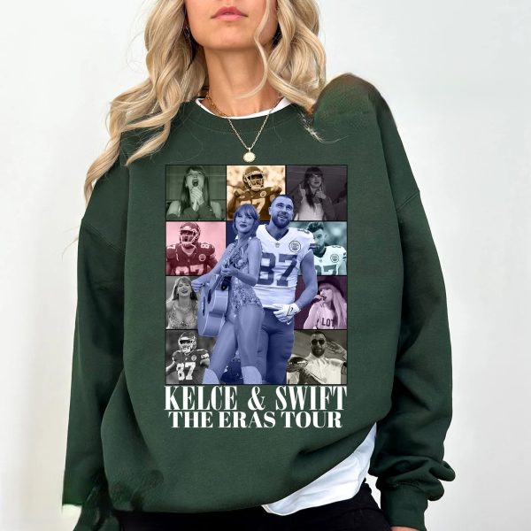 Travis Kelcee Taylors Swiftie Eras Tour Shirt Chief Sweatshirt Crewneck Gift For Fan Boyfriend