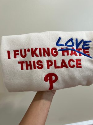 Phillies Baseball Philadelphia Embroidered Sweatshirt Hoodie T-Shirt