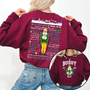 Buddy Elf Omg Santa I Know Him Sweatshirt