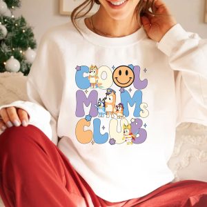 B.luey Cool Mom Club Shirt, B.luey Mum Shirts, Chilli Heeler Shirts, B.luey Chilli Heeler Shirt, B.luey Mum Gift, Full Shirt options