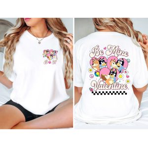 Be Mine Valentine Bluey And Bingo Sweatshirt