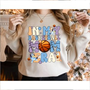 In My Basketball Mom Era T-Shirt B.luey Gameday Gift Shirt Cool Club Mum Tee