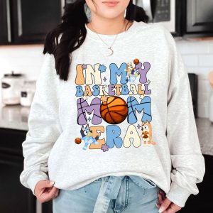 In My Basketball Mom Era T-Shirt, B.luey Gameday Mom Gift, B.luey Mom Shirt, B.luey Cool Mom Club Shirt, B.luey Mum Gift, In My Mom Era Tee