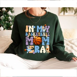 In My Basketball Mom Era T-Shirt, B.luey Gameday Mom Gift, B.luey Mom Shirt, B.luey Cool Mom Club Shirt, B.luey Mum Gift, In My Mom Era Tee