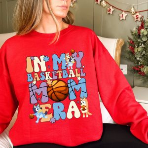 In My Basketball Mom Era T-Shirt, B.luey Gameday Mom Gift, B.luey Mom Shirt, B.luey Cool Mom Club Shirt, B.luey Mum Gift, In My Mom Era Tee