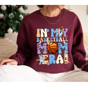 In My Basketball Mom Era T-Shirt, B.luey Gameday Mom Gift, B.luey Mom Shirt, B.luey Cool Mom Club Shirt, B.luey Mum Gift, In My Mom Era Tee