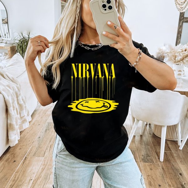 Nirvana Big Smiley Tshirt Hoodie Sweatshirt