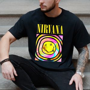 Nirvana Smile Face Crewneck Tshirt Hoodie