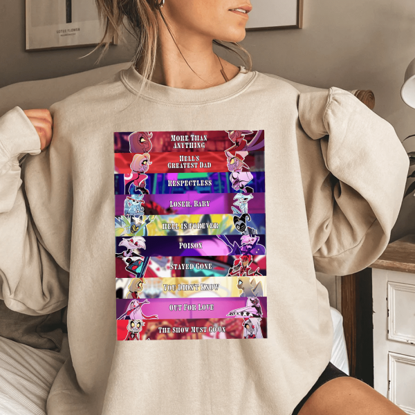 Hazbin Hotel 10 Songs Tshirt Hoodie Sweatshirt