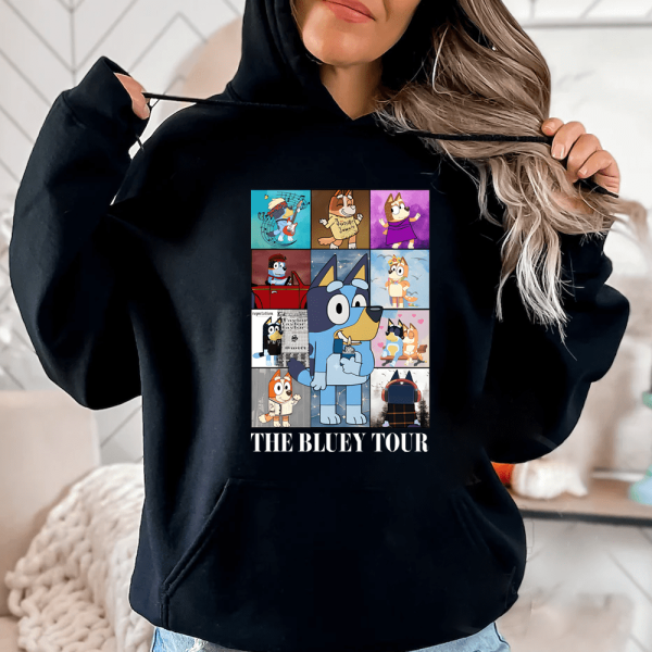 Cute Bluey Tour Sweatshirt Hoodie Tshirt