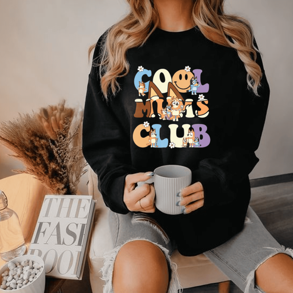 Bluey Cool Mom Club Tshirt Hoodie Sweatshirt