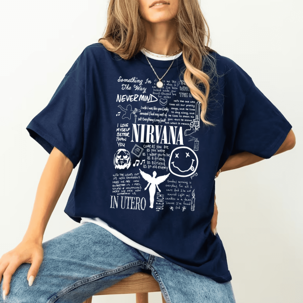 Nirvana Doodle Tshirt Hoodie Sweatshirt