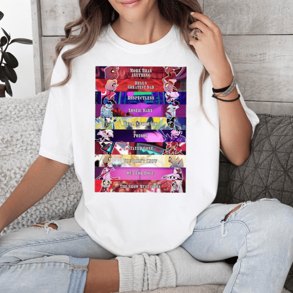 Hazbin Hotel 10 Songs Tshirt Hoodie Sweatshirt