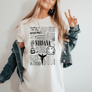 Nirvana Doodle Tshirt Hoodie Sweatshirt