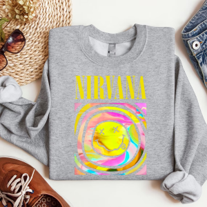 Nirvana Smile Face Crewneck Tshirt Hoodie