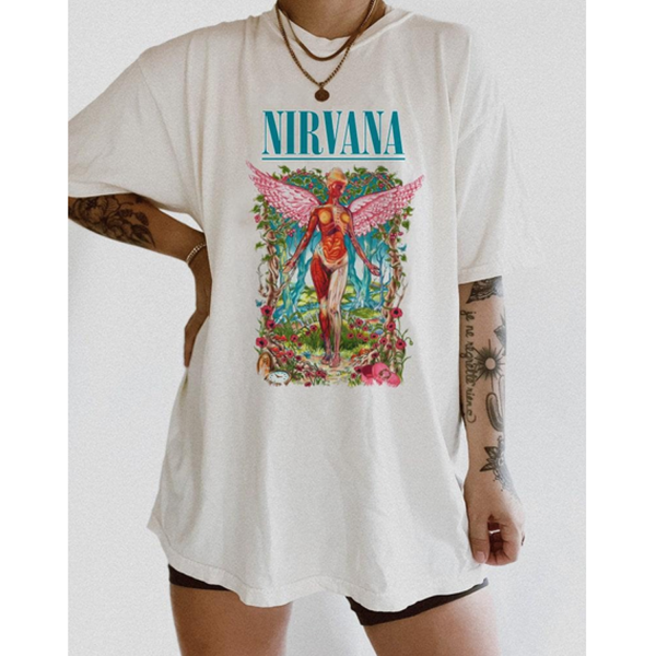 Nirvana Band In Utero Tshirt Hoodie Sweatshirt