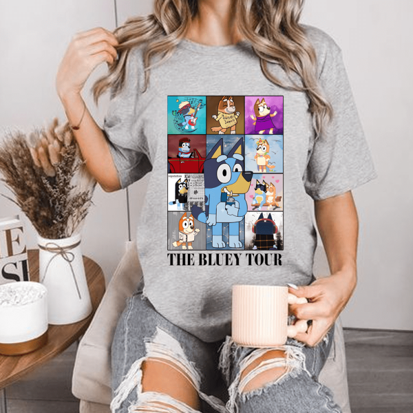 Cute Bluey Tour Sweatshirt Hoodie Tshirt