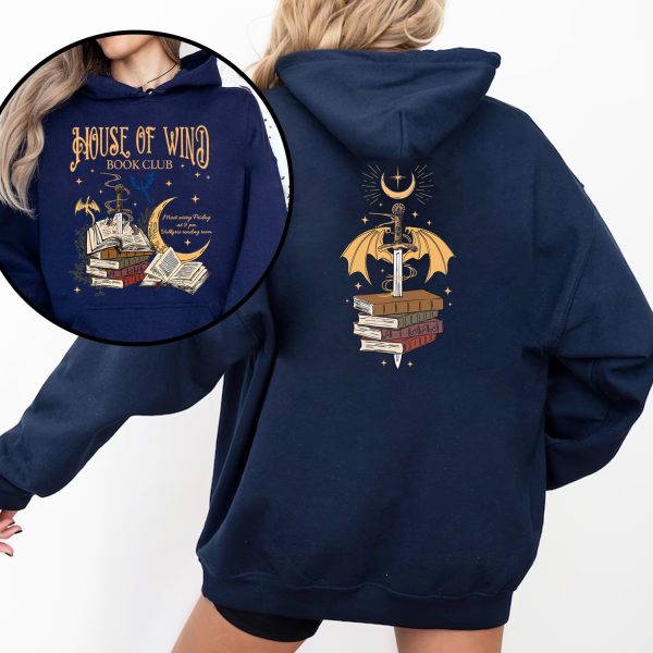 House Of Wind Book Club 2 Sides Tshirt Hoodie Sweatshirt