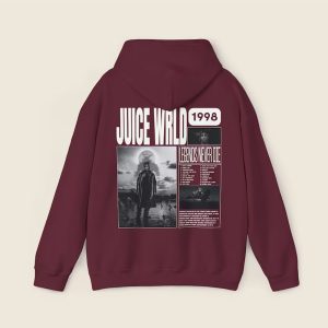 Juice WRLD Legends Never Die Album 2 Sides TShirt Hoodie Sweatshirt