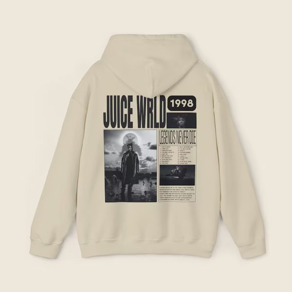 Juice WRLD Legends Never Die Album 2 Sides TShirt Hoodie Sweatshirt